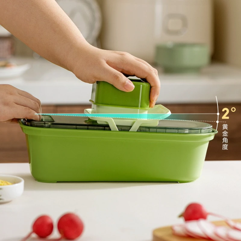 Noodle Shop Vegetable Slicer Portable Commercial Kitchen Tool Vegetable Slicer Slice Plastic Cortadora De Verduras MH40QCJ