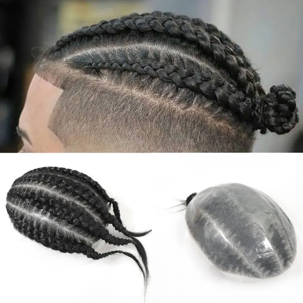 

Парик для волос для мужчин, человеческие волосы Haripieces, мужская коса, полные парики из искусственной кожи, тонкая кожа, V-образная петля, мужская система замены волос для мужчин, 10X8 дюймов