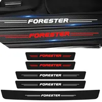 Car Door Threshold Sill Protector Sticker for Subaru Forester SG SH SJ SK 2024 2023 2022 2020 2019 2015 Rear Trunk Bumper Decals