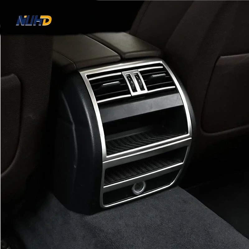 Car Interior Rear Air Conditioning Outlet Frame Cover For BMW 5 Series F10 F18 Decor Back Vents Trim Refit Sticker Accessories