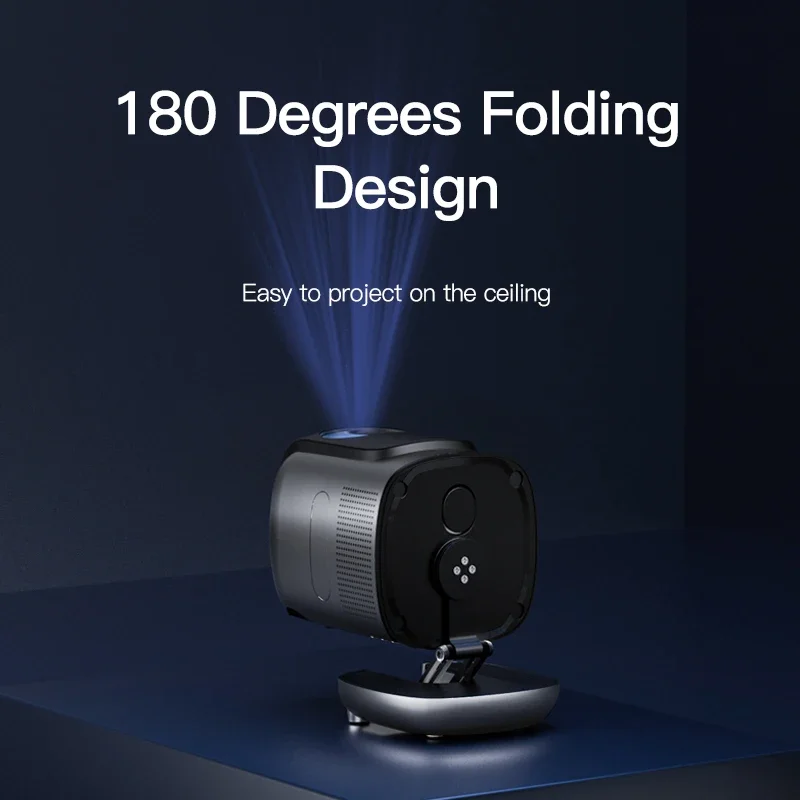 New Design Smart Projector 4K Small Home Office Interactive Wall Projector Game Room Projector with Invisible Bracket