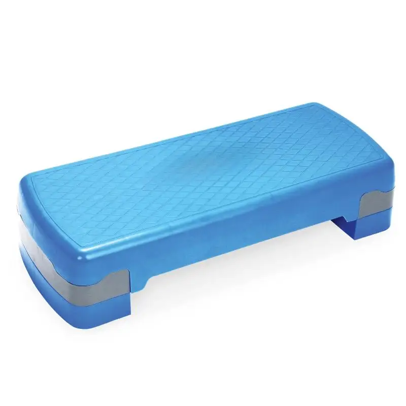 Stepper aeróbico, plataforma de paso de fitness, azul y blanco