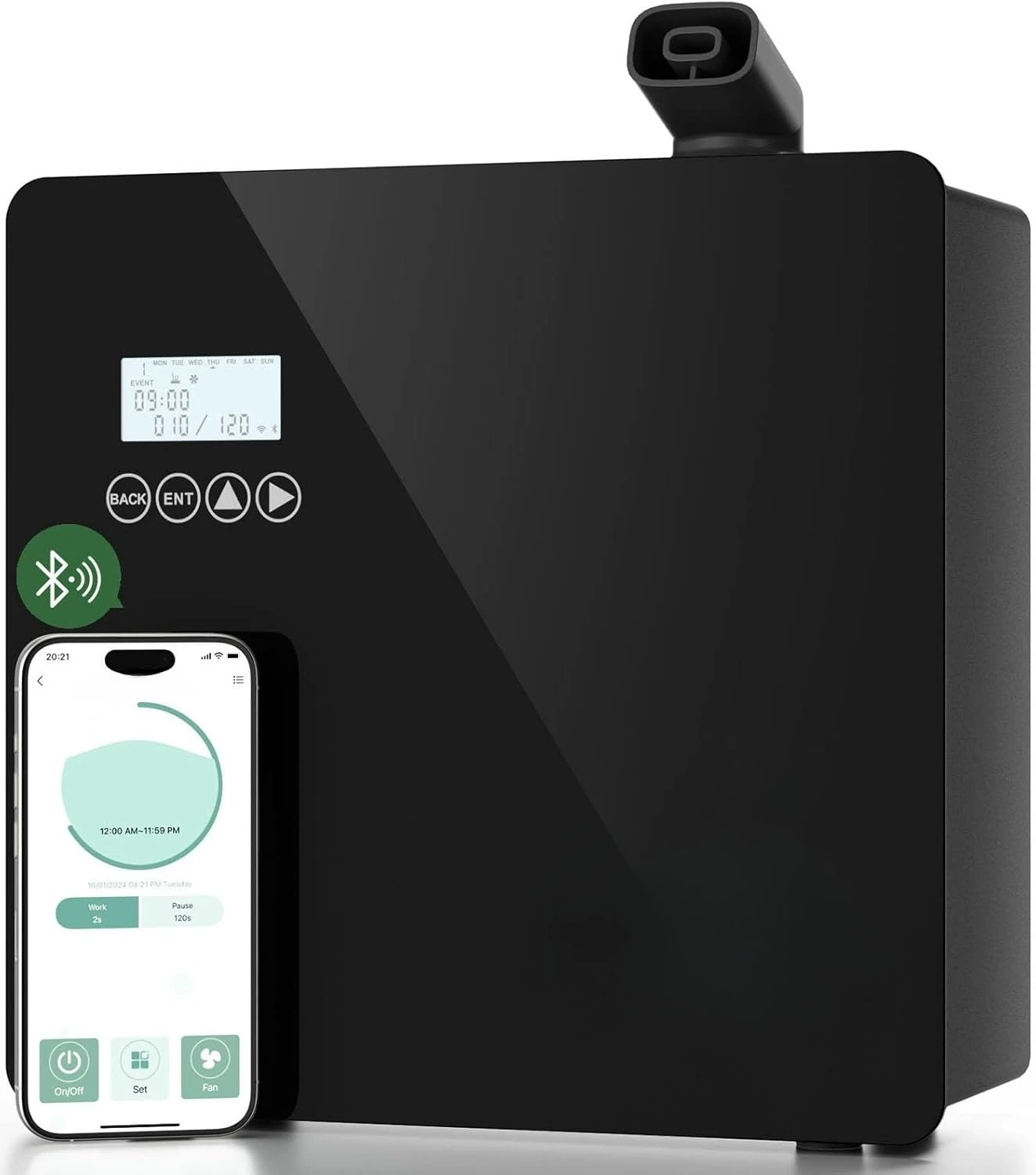 موزع روائح العلاج العطري من فندق سيليكت، موزع روائح الزيوت العطرية بدون ماء للمنزل والمكتب، سعة 600 مل