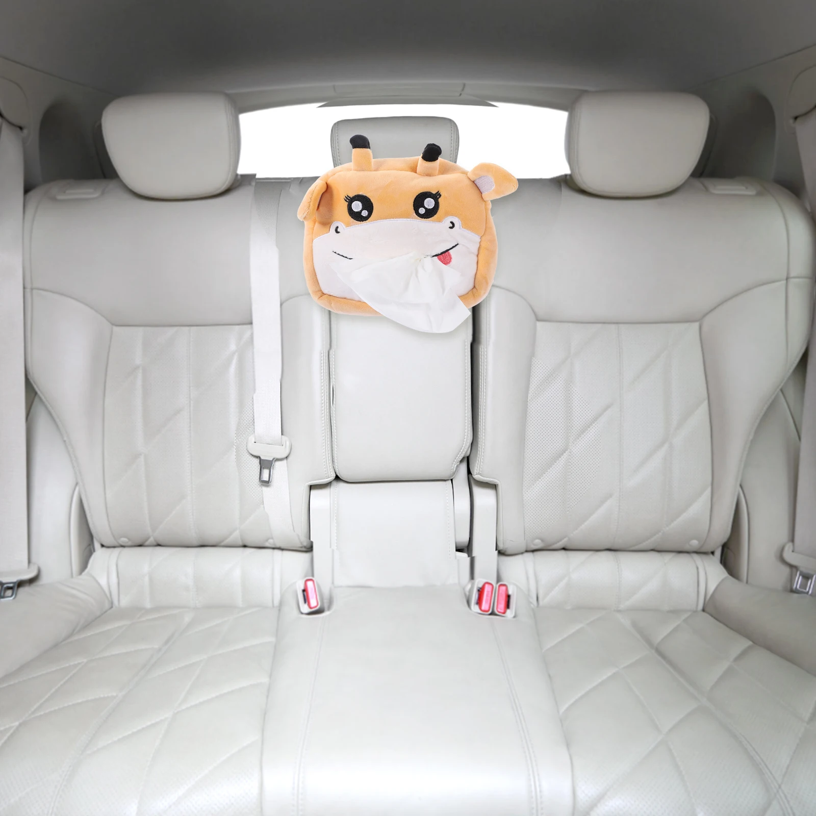 

Car Tissue Box Cartoon Animal Dispenser Material Paper Storage Container for Home Car Office Long Term Use Smooth Pulling