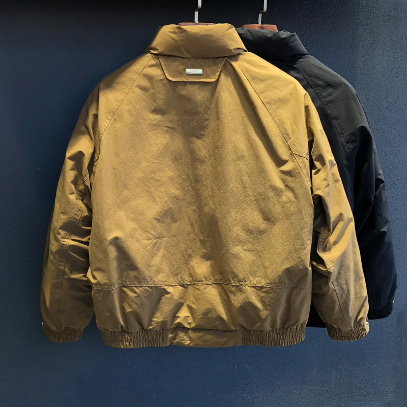 Winterwarm donsjack voor heren is modieus, veelzijdig, casual, eenvoudig, trendy, hoogwaardige koudebestendige outdoorkleding