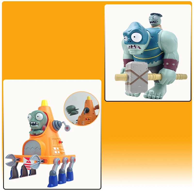 إصدار الرسوم المتحركة الجذاب من "Plant Zombie" مع الملحقات، ونموذج رأس مستدير ميكانيكي آمن، وهدية للأطفال. #4