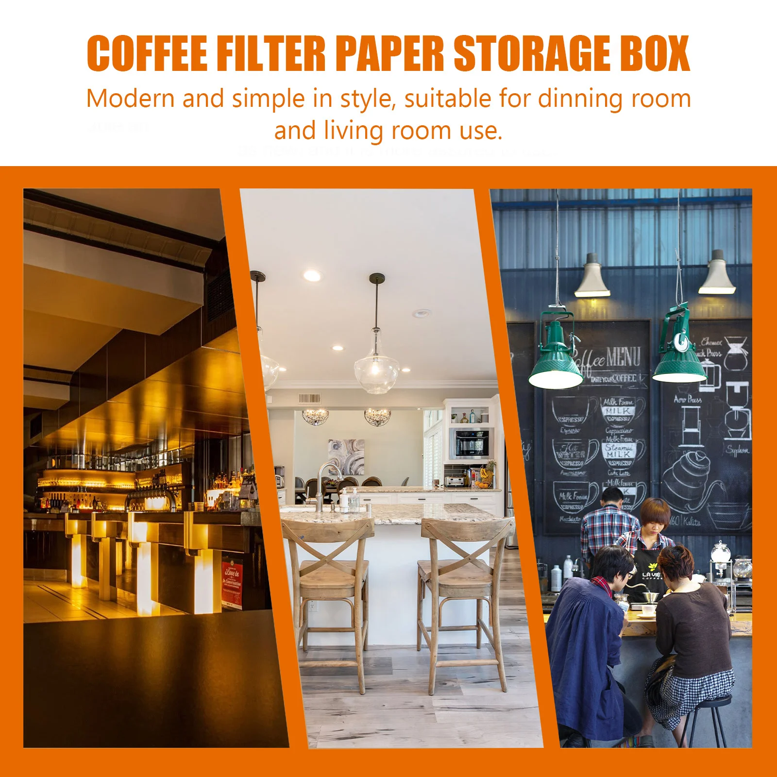 

1Pcs Coffee Filter Storage Container Plastic Holder Practical Multi-Purpose Box for Home Kitchen Organization