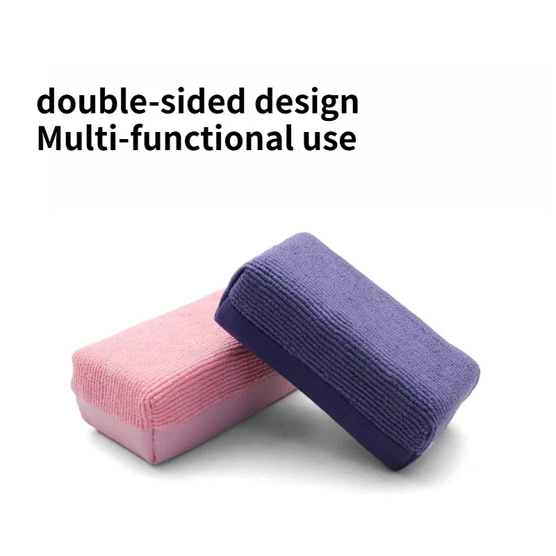 Car Interior Seat Waterproof Sponge – Crystal‑Plated Waxing Block with Double‑sided Weaving for Glazing
