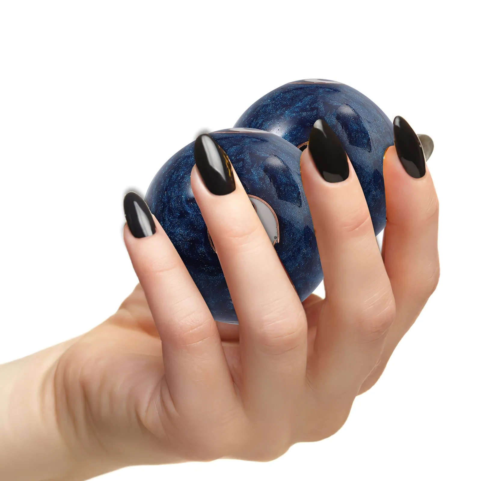 

Exercise Baoding Balls Chinese Hand Massage Spheres for Stress Relief Health Therapy Vintage Ceramic Fitness Ball Set