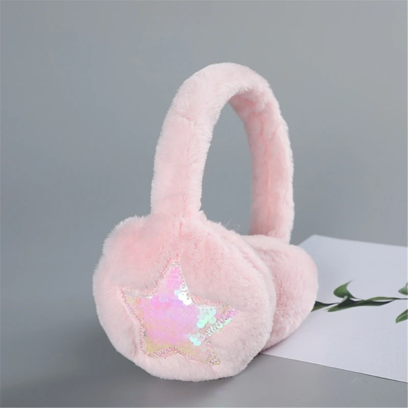 Sequins Star Ear Warmers Warm Ear Protectors Girl Ear Muffs Adults Accessories Drop Shipping