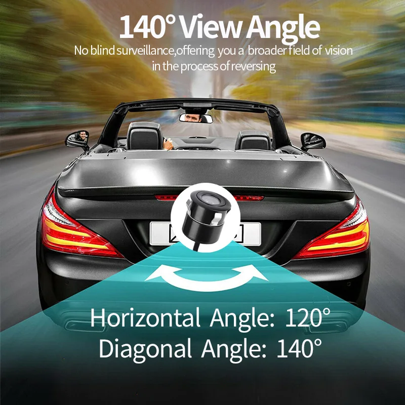 BOENKAI ユニバーサル AHD 720P バックアップカメラ広角フラッシュマウントリバースリアビューカメラ車ピックアップ SUV RV バン逆転支援