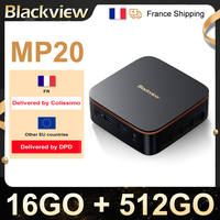 Blackview Mini PC MP20 Intel 7 Desktop PC up to 3.6GHz 16GB DDR4 512GB SSD Wifi6 4 Cores 4 Threads