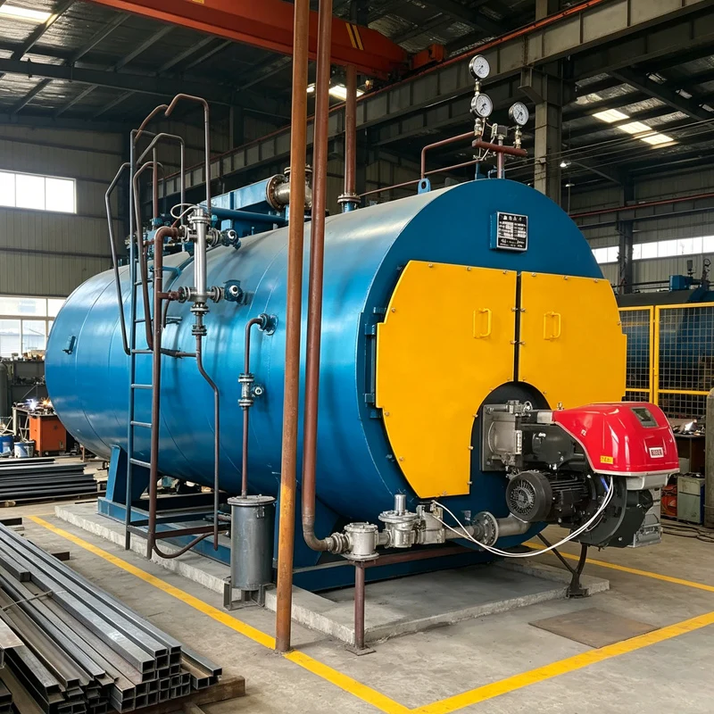 Natural Gas Fired 1-20 Ton Low Pressure Industrial Horizontal Thermal Fluid Oil Boiler High Efficiency Hot Water Boiler