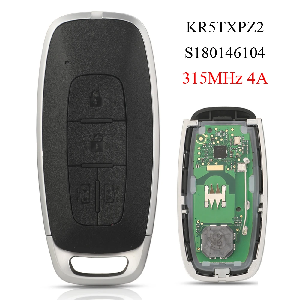 

jingyuqin 4Button S180146104 4A 315Mhz For Nissan Rogue Kicks Versa Ariya Pathfinder Xtrail 2023 Keyless Car Remote Key KR5TXPZ2