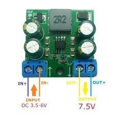 ND04BOTA Modulo convertitore DC DC ad alta potenza 60W DC 3.7-20V a 5V 7.5V 9V 12V 15V 24V Step-Up Boost DC per pannello solare Zigbee