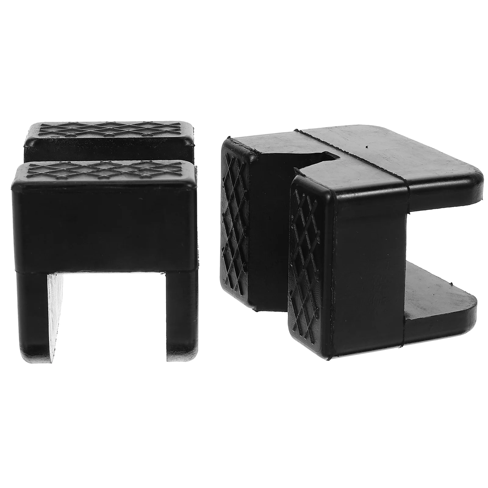 

2 Pcs Car Jack Rubber Blocks Caravan Leg Pads 2pcs Stand Support Floor Saddle Frame Rail Protectors