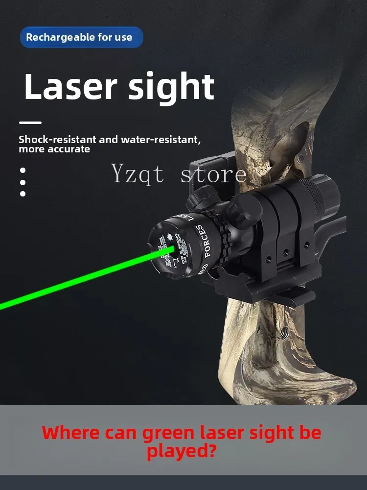 

Bow and Arrow Laser Sight Composite Recursive Bow Archery High Precision Green Laser Sight Accessories Adjustable Sight