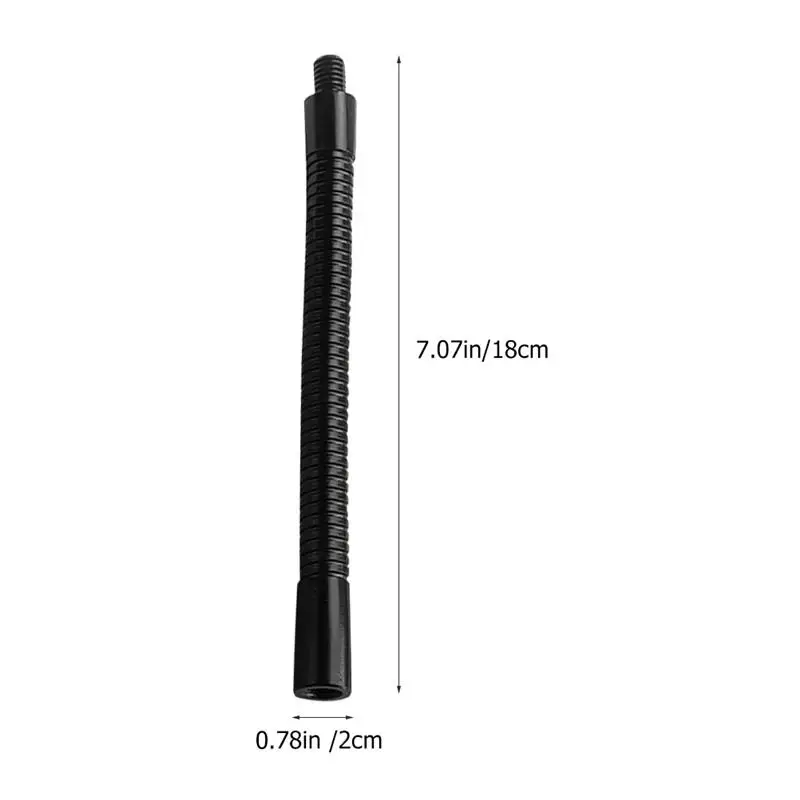 Support de tuyau de connexion à col de cygne, adaptateur d\'alimentation de tuyau, connexion en alliage, noir, plus récent, tube d\'extension, 18cm