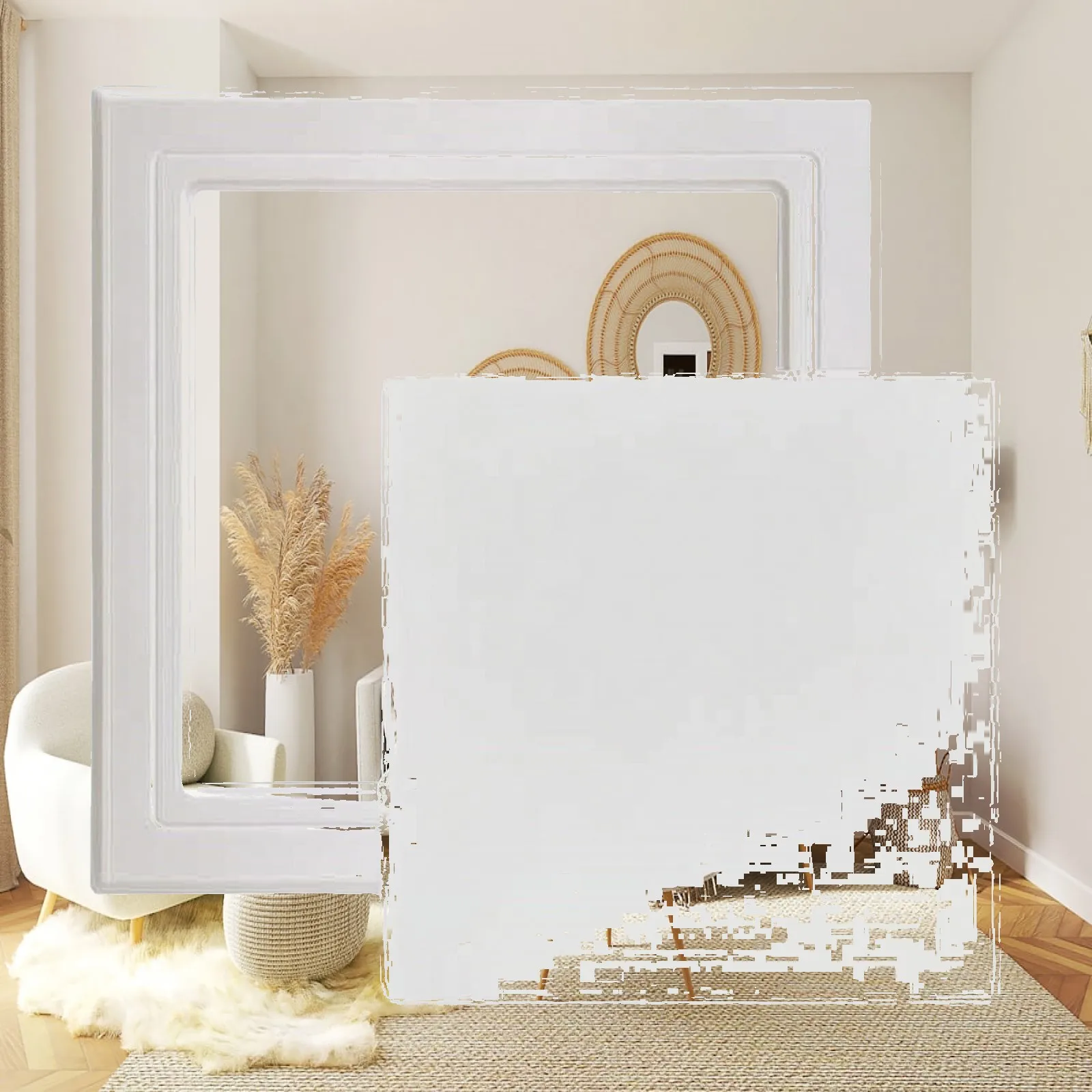 ABS Plastic Wall Inspection Cover with Square Frame for Ceiling and Wall Plumbing Maintenance Access