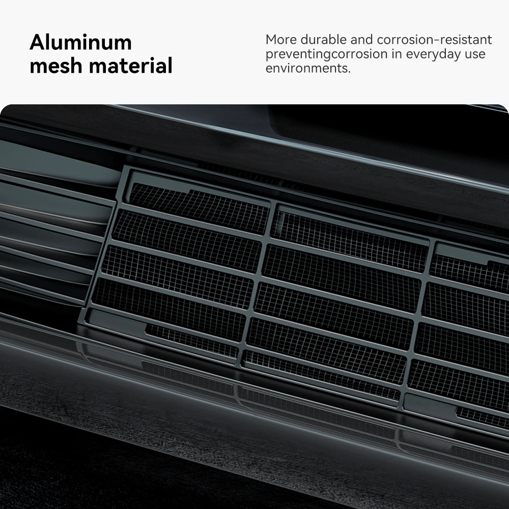 YZ ل تسلا العرعر الجبهة مصبغة غطاء مغناطيسي المصد السفلي مكافحة الحشرات الحرس الألومنيوم مقاومة للتآكل اكسسوارات السيارات