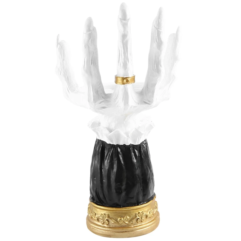 할로윈 수지 마녀 손 촛대 크리 에이 티브 유령 손 유령의 집 장식 팜 캔들 홀더 미술 공예 장식품