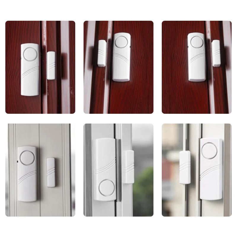 1Pc Independent Door Sensor Burglar Alarm Open Closed Magnetic Gap Window Alarm Detector Security Protection Wireless System