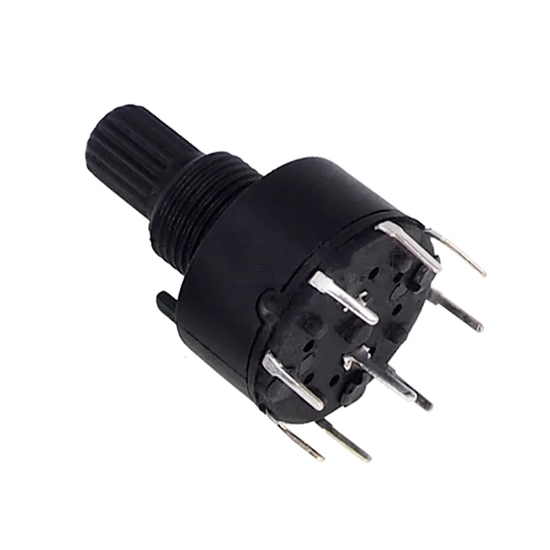 1Pcs/Lot SR16 16mm Rotary Band Switch 1Pole 5/6/8 Position 2Pole 3/4 Position Handle Length 15MM Shaft Flower Axis Band Switches