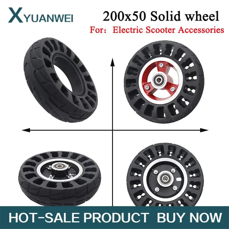 Solid Tyre solid wheel for 8 Inch Scooter Wheels for Little Dolphin Scooter 200x50 8 inch