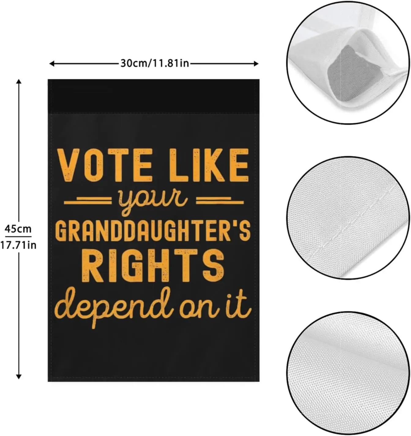 Vote Like Your Granddaughters Rights On It Garden Flag Double Sided, Retro Outdoor Flags For Farmhouse Outdoor Flags Outdoor Dec