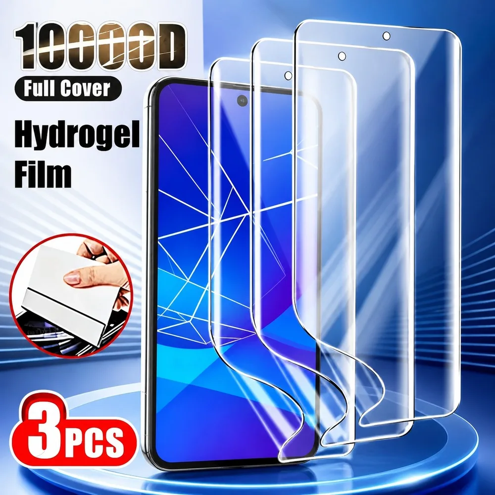 3PCS Hydrogel Film For Samsung Galaxy A15 A16 A17 A25 A26 A27 Soft Screen Protector For Samsung Galaxy A35 A36 A37 A52s 5G A52