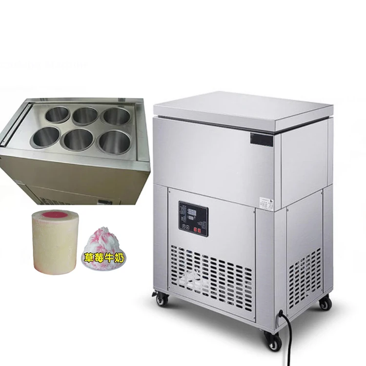 Bevriezing ijsblokjesmachine Ronde sneeuw ijsblok vriezer machines