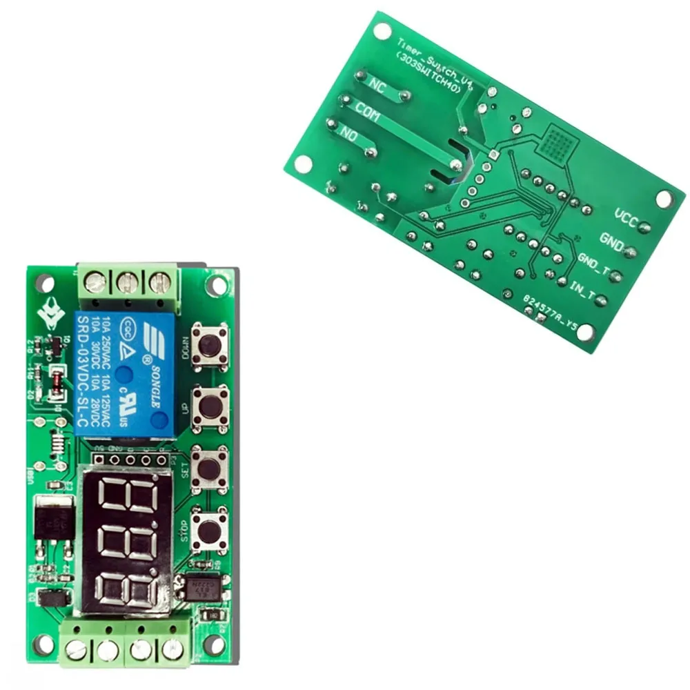 

5-20V 0.1S to 999Min Switch Relay Delay Board 1 Channel Delayed Power-off Disconnection Trigger Cycle Timing Circuit Relay Board