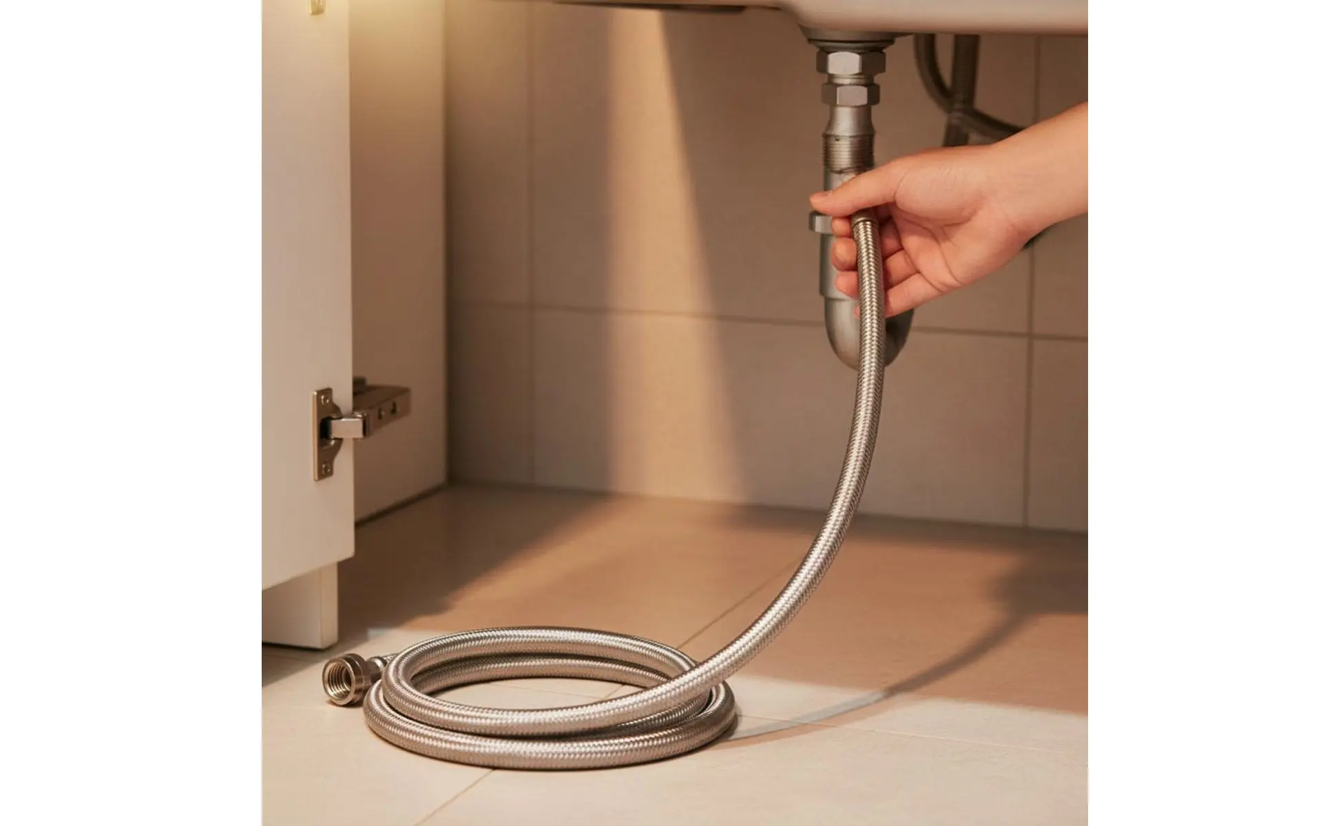 Braided Stainless Steel Hose Corrosion Resistant Stainless Steel Hose Flexible Water Connector Safe