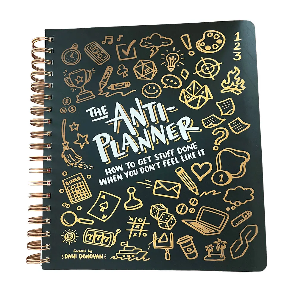 Anti-Planner Tag Book 2024 How To Get Sht Done When You Don\'t Feel Like It Creative Planner Anti-Planner Notebook ADHD Planner