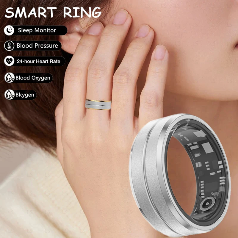 

New Smart Ring Multiple Exercise Modes and Health Monitoring Ring Heart Rate Blood Oxygen Health Sleep Monitoring Bracelet IP68