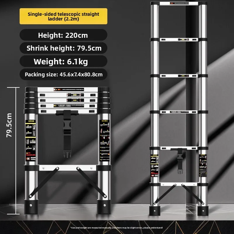Stainless Steel Telescopic Ladder Dual Use Hinges A Frame Folding Home Ladder Wholesale Manufacturer Home Folding Ladder