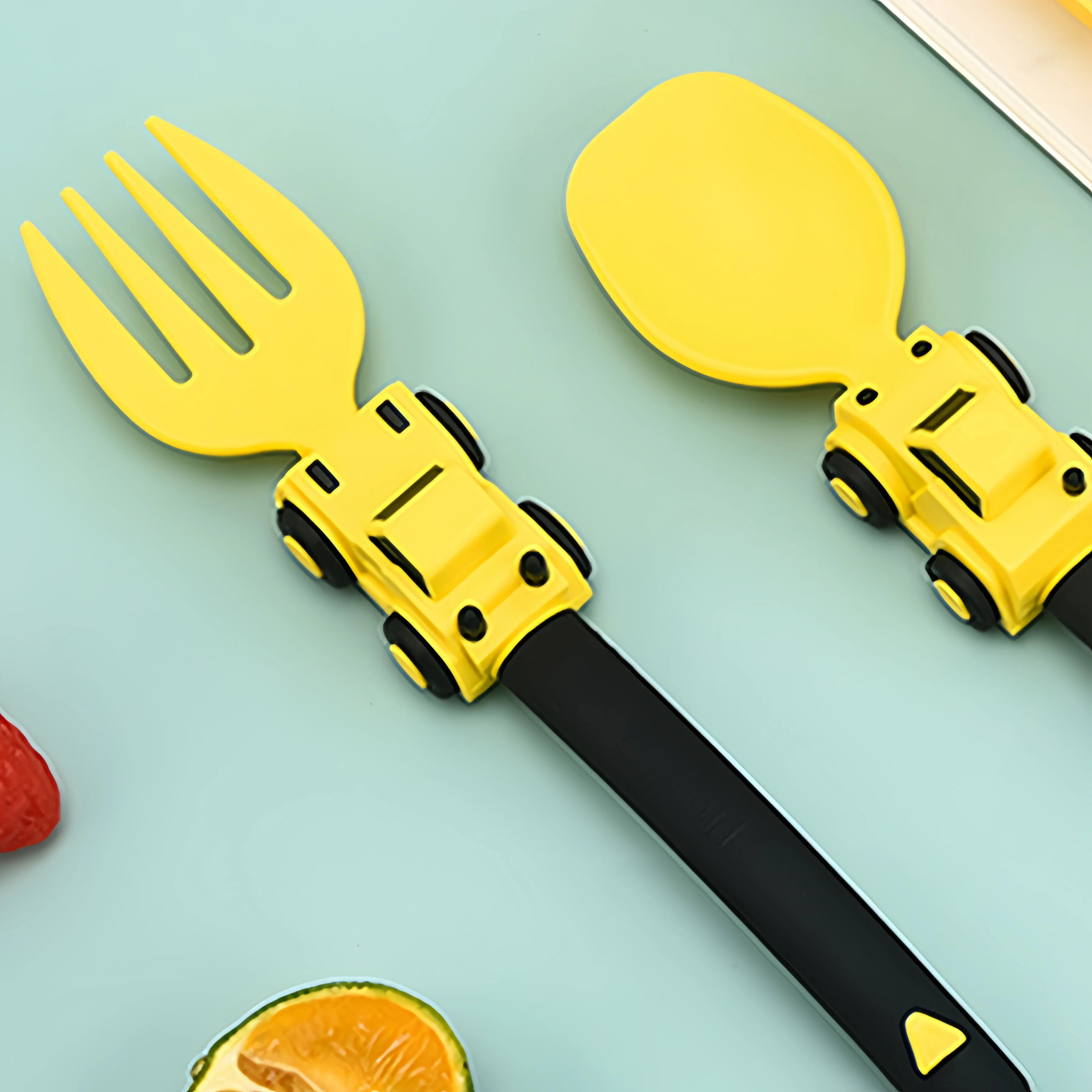 Mother Kids Things for Baby Complementary Feeding Utensils Children\'s Dishware Babies Cutlery Spoon Tableware Fork Stuff Solid