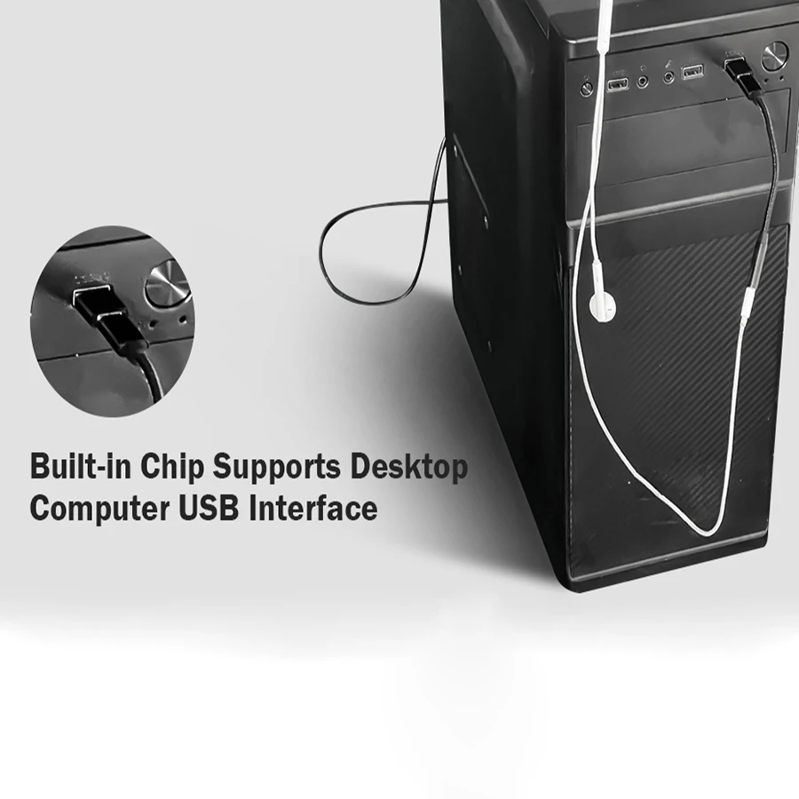 External Sound Card USB Type C to 3.5mm Jack Audio Adapter USB-A to Audio Jack Adapter Compatible with Laptop Mac, Desktop