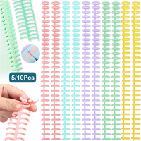 5/10Pcs Comb Binding Spines 30 Ring Plastic Binder Combs and Spines Binding Easy Edit Spines for Document Notebook File Making