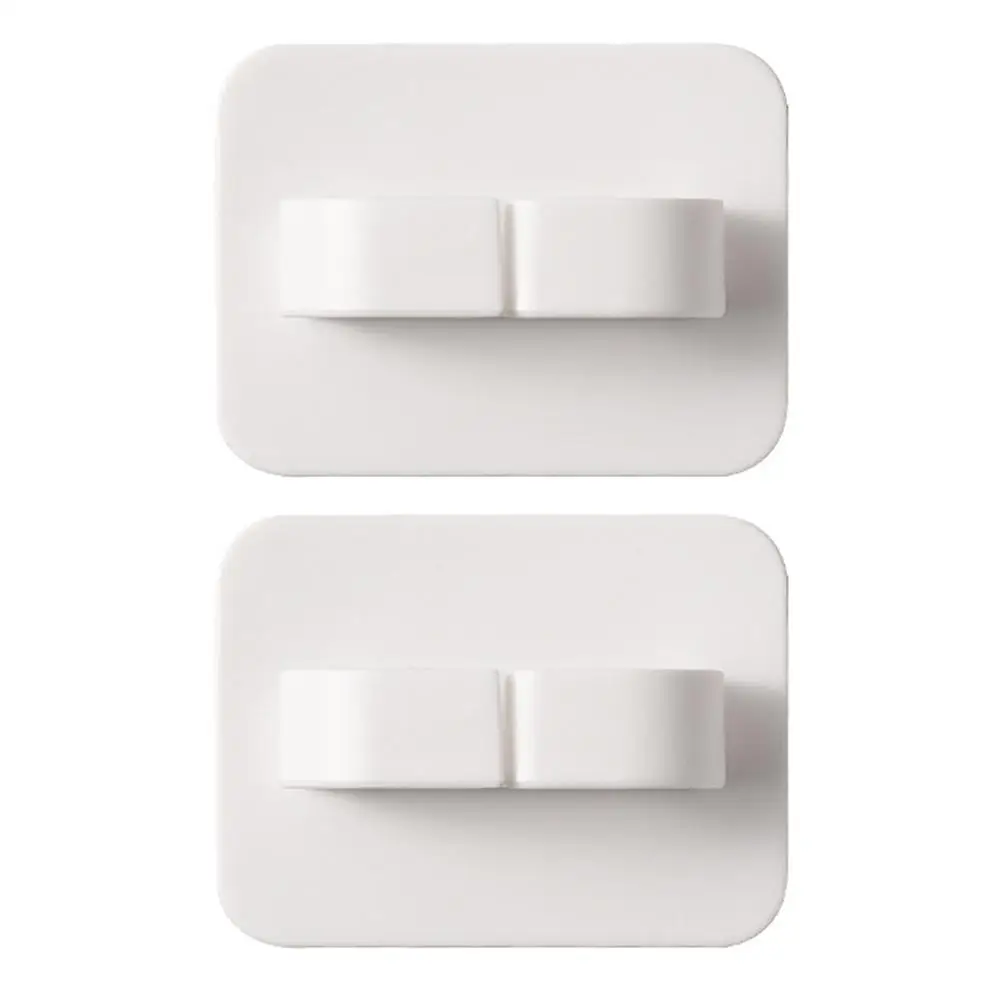

2 Pcs Plastic Wall Hook No Wall Drill Adhesive Hooks Coat Hooks Adhesive Bathroom Kitchen Bedroom Storage