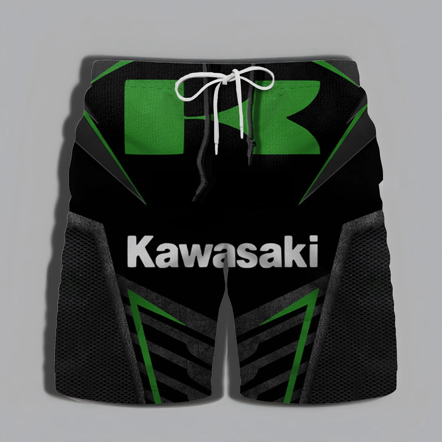 Kawasaki Adventure Gym, Swimming, Men's Shorts, Streetwear, Men's High-quality Shorts, Men's Summer, Men's Motorcycles, Beach - Image 2