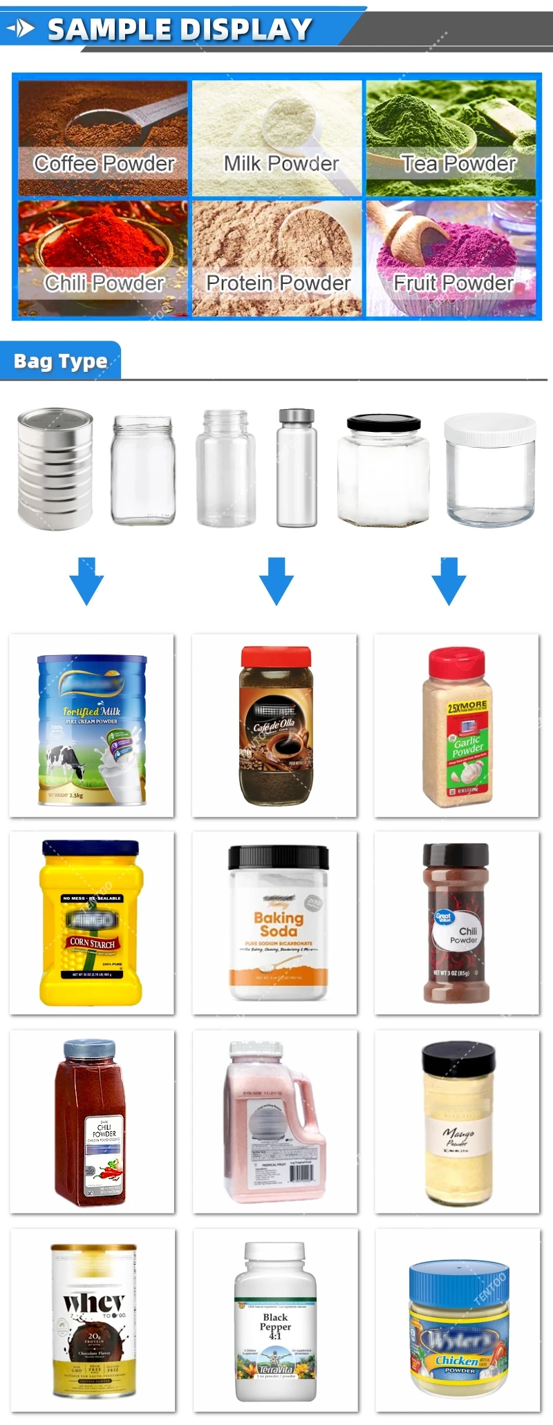 Seasoning Powder Spice Automatic Filling Machine Powder Bottle