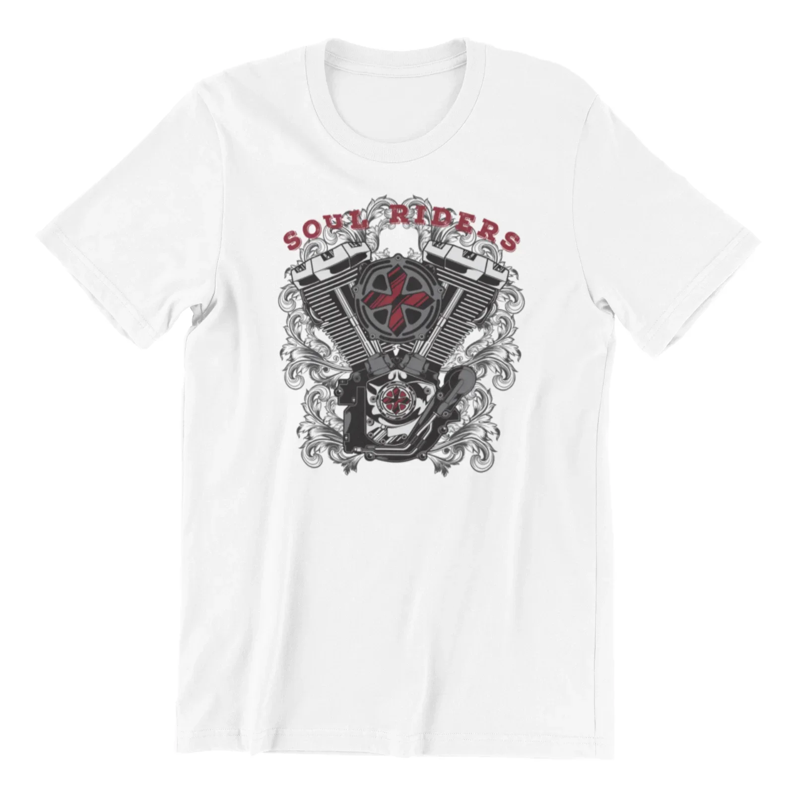 Motorbike Biker American Road Chopper Motorcycles Soul Riders T-Shirt. Summer Cotton O-Neck Short Sleeve Mens T Shirt New S-3XL