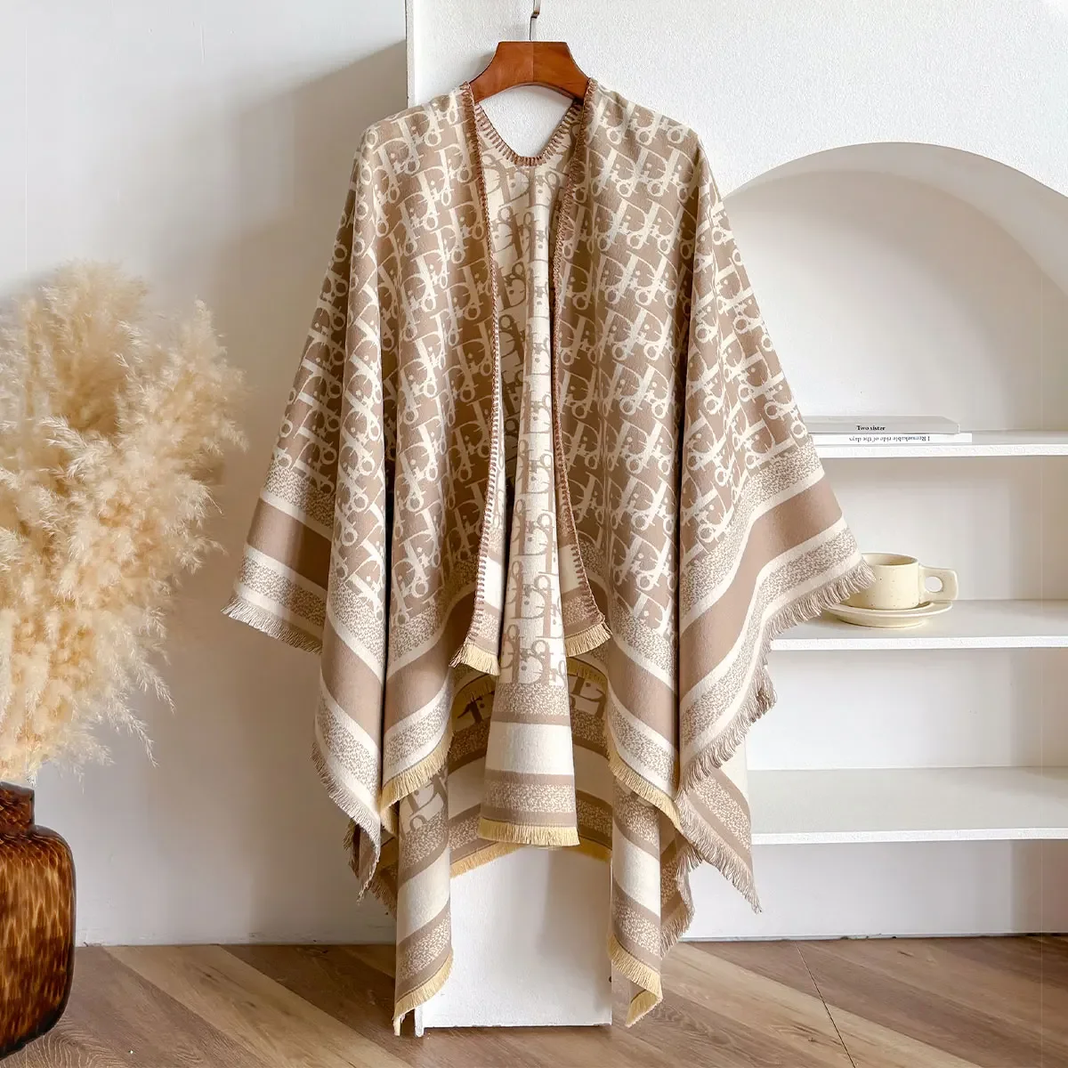 Luksusowa chustka imitująca kaszmir szal damski projekt ciepły pashmina koc szale damskie szale grube foulard bufanda 2025