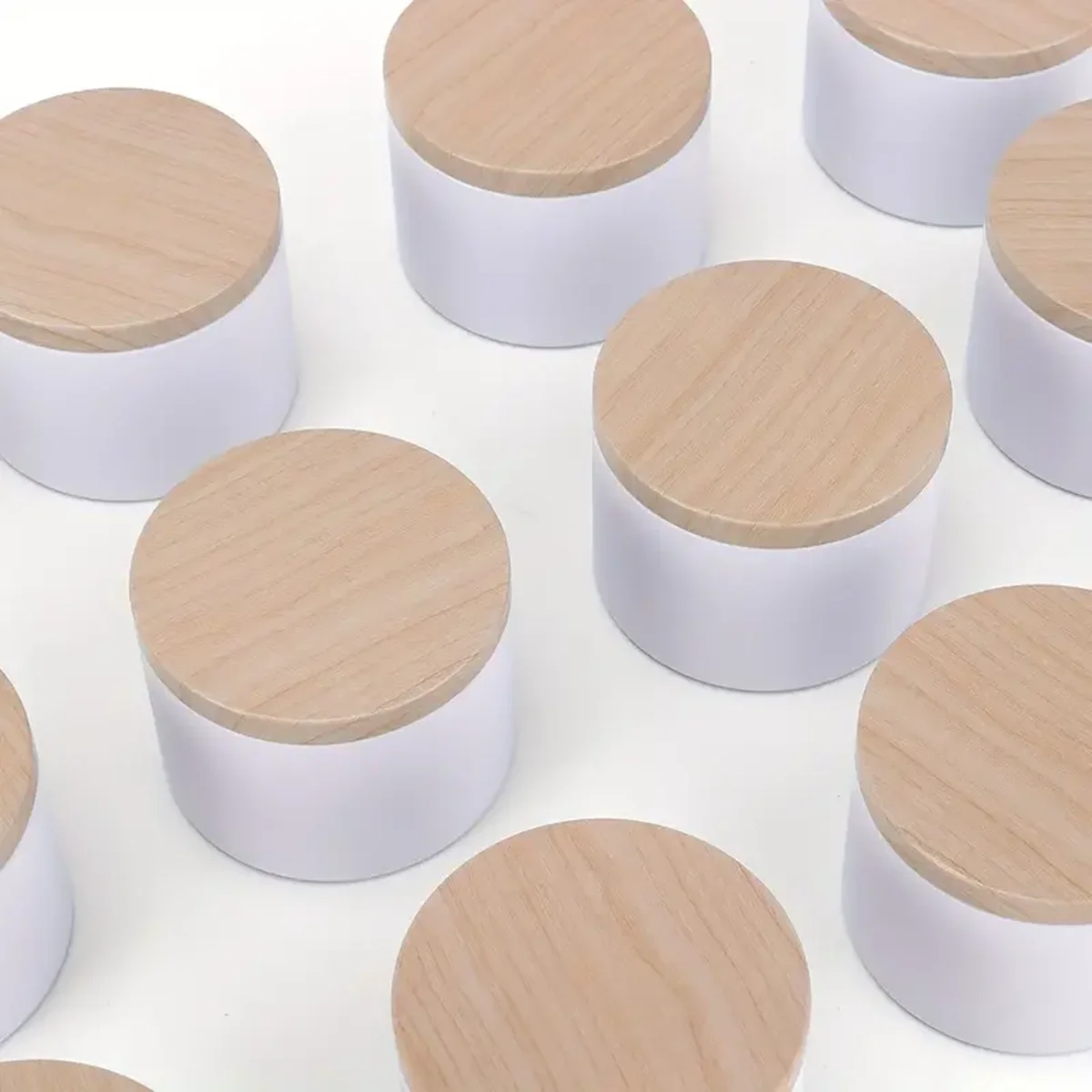 12pcs Candle Tins, 4oz Candle Containers For Making Candles, Bulk Candle Jars, DIY Candle Making Tins, For candle making.(white)