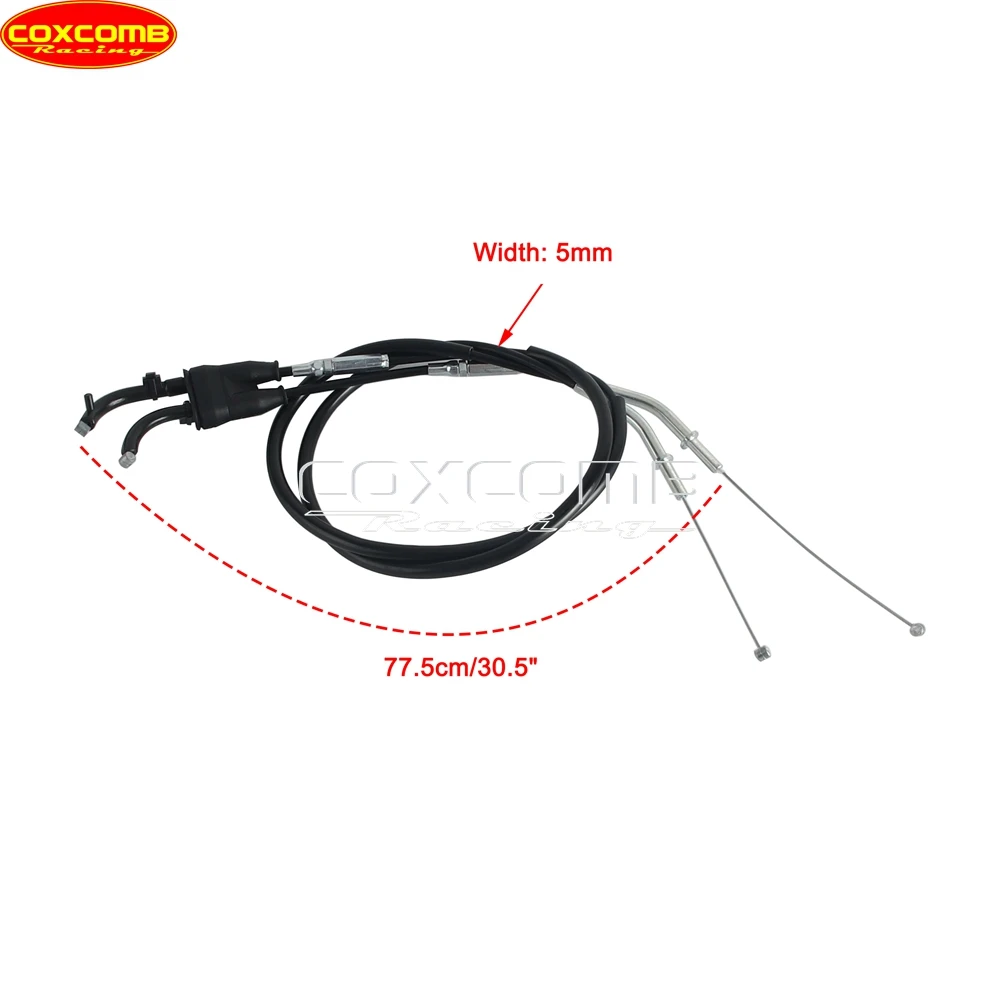 Throttle Gas Cable For Kawasaki ZX6R ZX636C ZX636D ZX 6R 636C 636D Motorcycle Throttle Oil Cable Line Wires 2005 2006 2007 2008