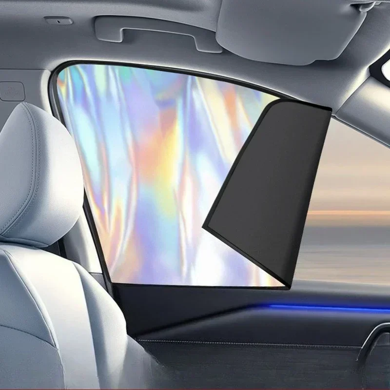 Car Magnetic Sunshade Laser Sunshade Full Sunshade Sunscreen Isolation Curtain General Automotive Curtain Accessories