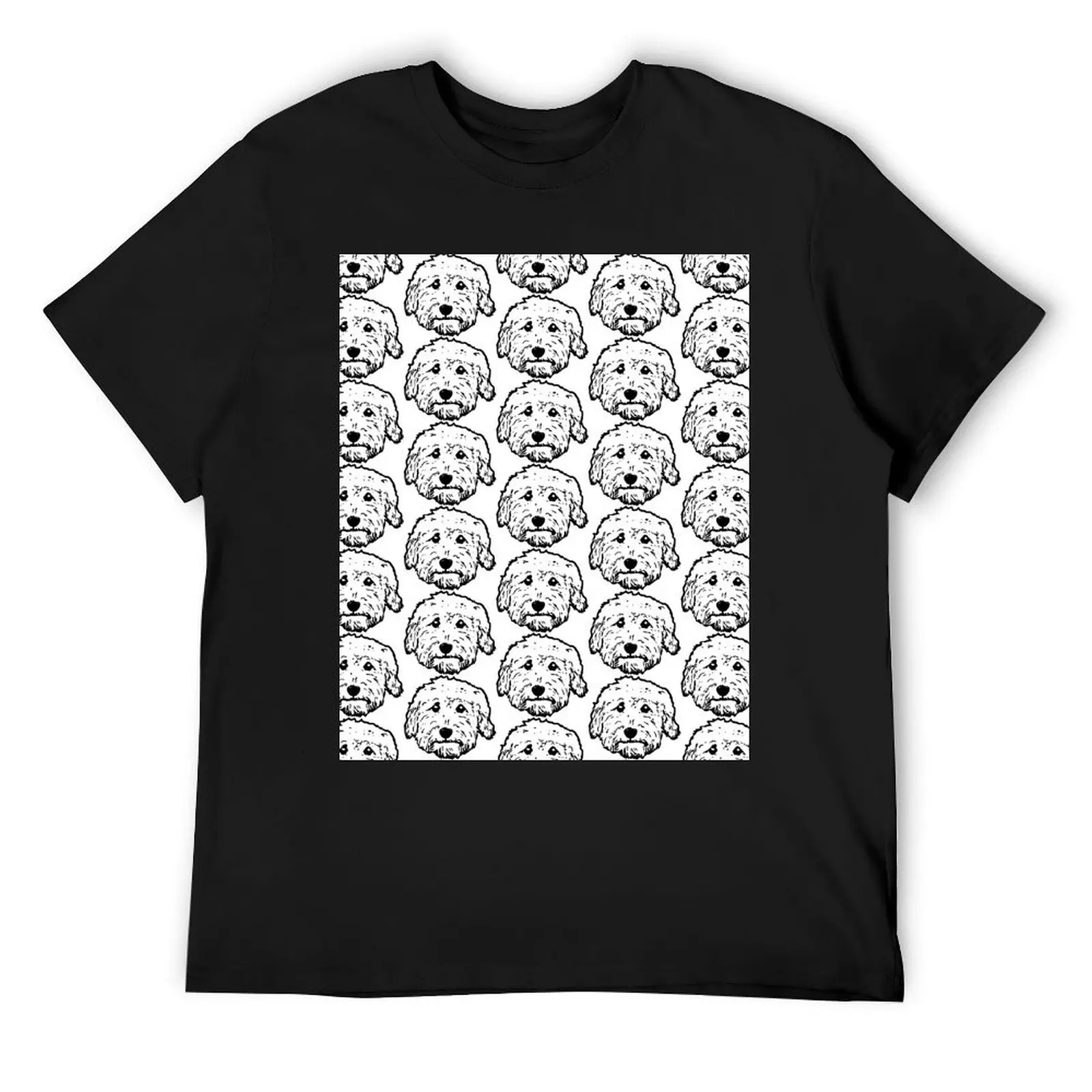 

Goldendoodles! Labradoodles - any adorable doodle dog in black and white T-Shirt graphic t shirts anime shirts men