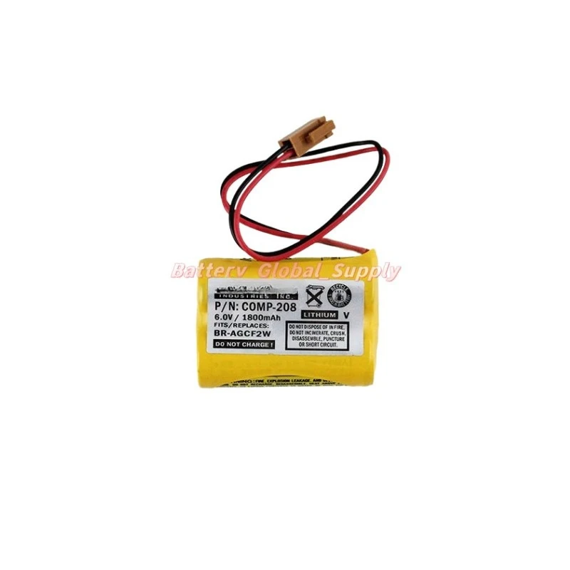 

COMP-208 Rechargeable Battery with Plug Programmable BR-AGCF2W 6V-