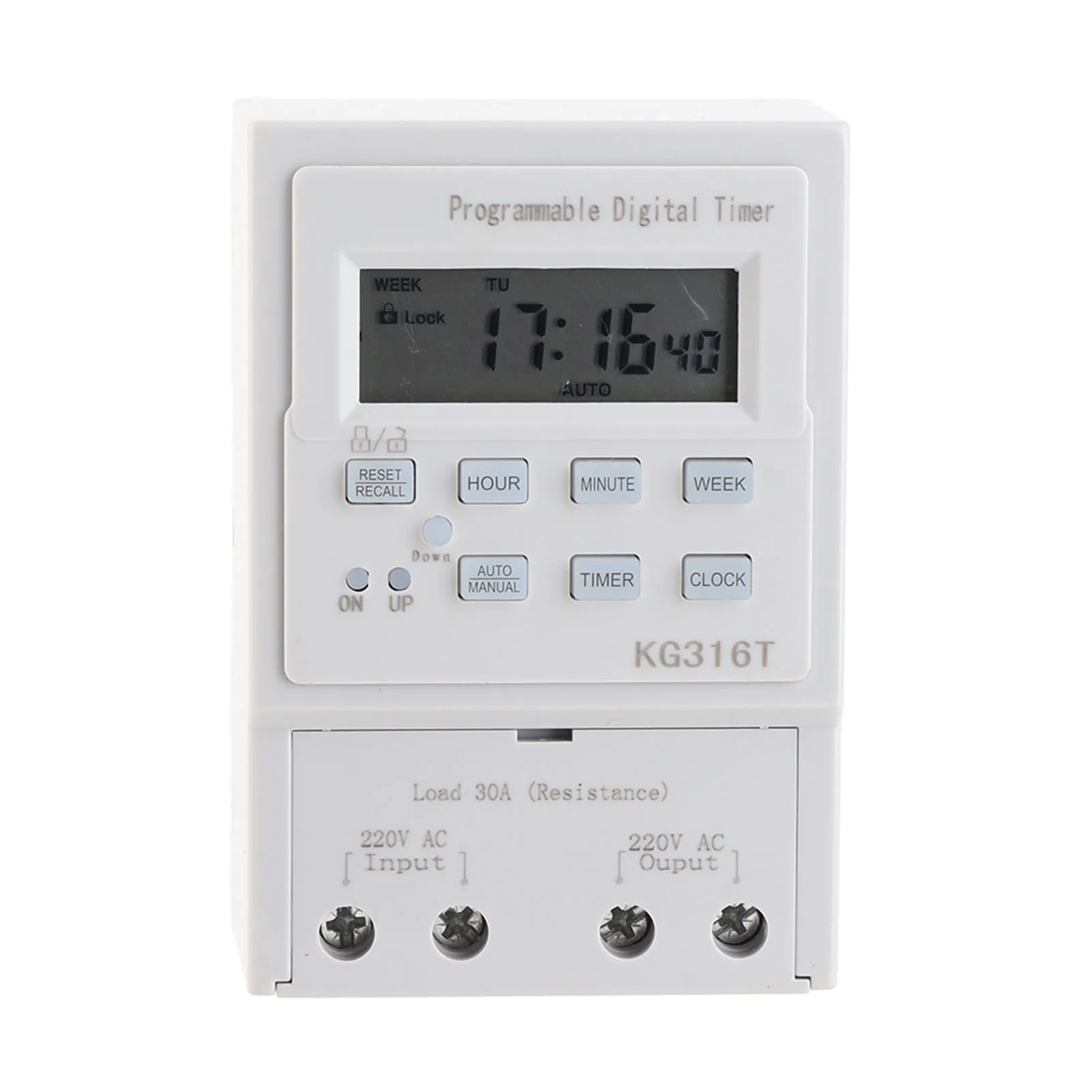 Mini AC 220V 1W 30A Digital Timer  Programmable Control Timing  Programmable Timer  Timer  Timing